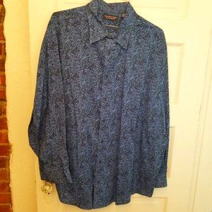 Roundtree & Yorke Paisley Long-sleeved Shirt